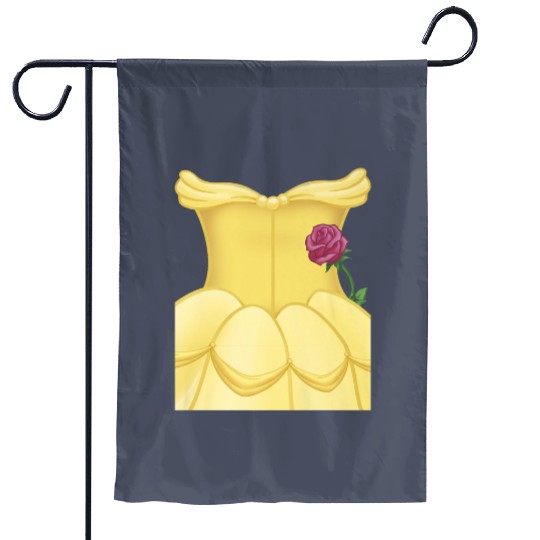 Disney Beauty And Beast Belle Dress Costume Hall Garden Flags