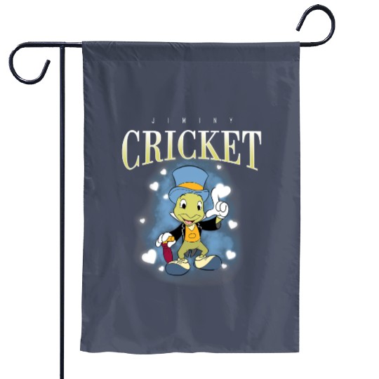 Retro Disney Jiminy Cricket 90s Portrait Garden Flags, Disney Pinocchio
