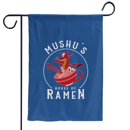 Retro Mushu's House Of Ramen Garden Flags / Mushu Dragon Mulan Disney Garden Flags
