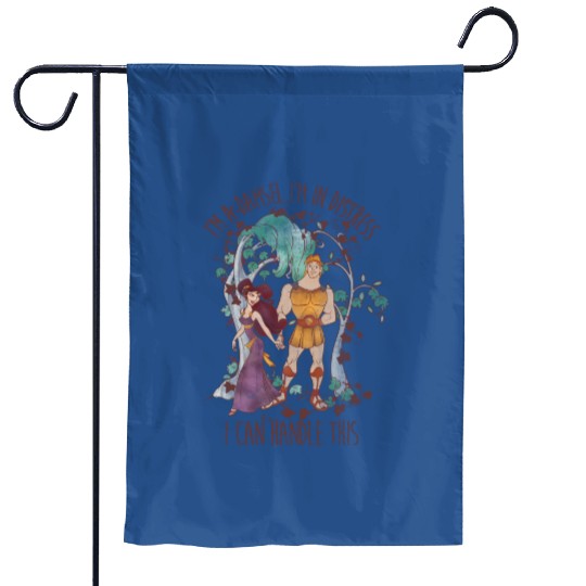 Disney Hercules Meg I'm In Distress I Can Handle This Garden Flags