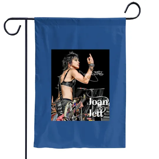 Joan Jett Signature Garden Flags, Joan Jett Rock N Roll Garden Flags