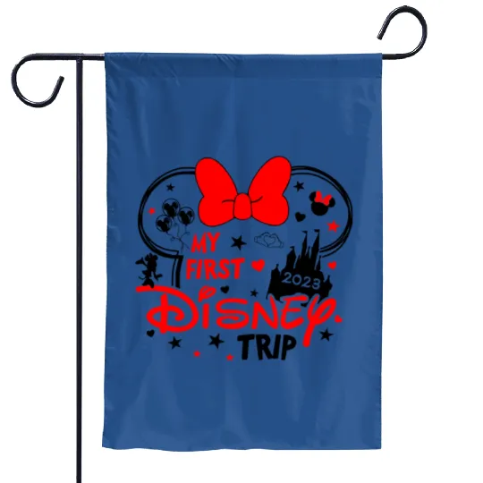 My First Disney Trip Minnie Mouse - Disney Trip Garden Flags