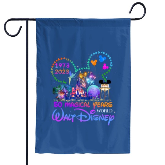 Walt Disneyworld 50th Anniversary Garden Flags