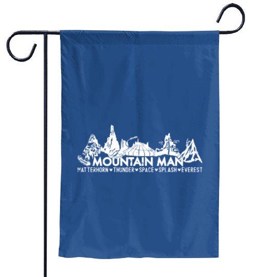 Mountain Man Disney Garden Flags, Attractions Ride Garden Flags, Guys Disney Garden Flags, Disney Trip Garden Flags