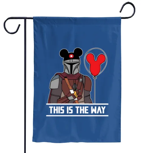 This Is The Way Garden Flags, Disney Garden Flags, Star Wars Garden Flags, Mandalorian Garden Flags