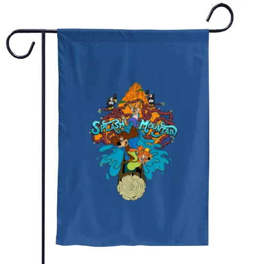 Splash Mountain Comfort Colors Garden Flags, Disney Mountain Garden Flags