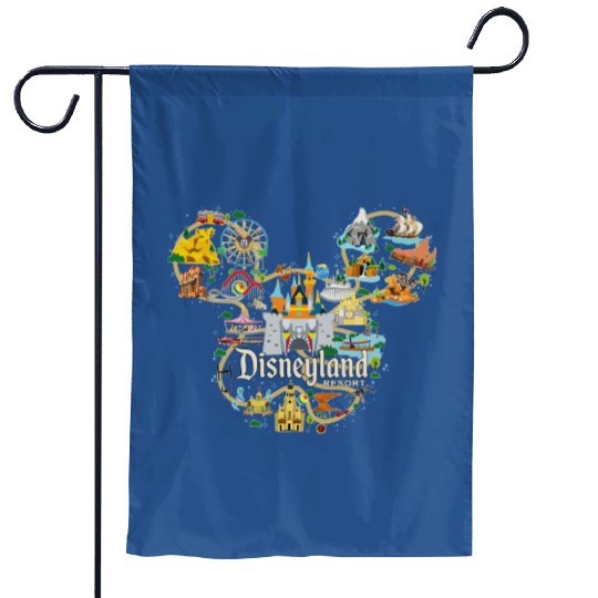 Disneyland Garden Flags, Vintage Disneyland Garden Flags