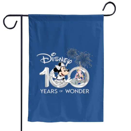 Minnie Mouse Garden Flags, Disney 100 Years of Wonder Garden Flags Garden Flags, Disneyland 2023 Garden Flags