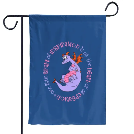 Figment Garden Flags, Cute Colorful Disney Garden Flags, Disney Garden Flags, Disney World Garden Flags