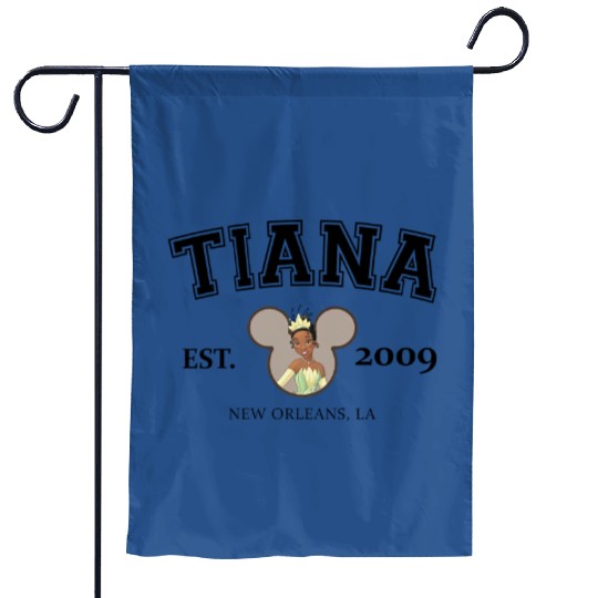 Princess Tiana Comfort Colors Garden Flags, Disney Princess Garden Flags, Mickey Ears Garden Flags