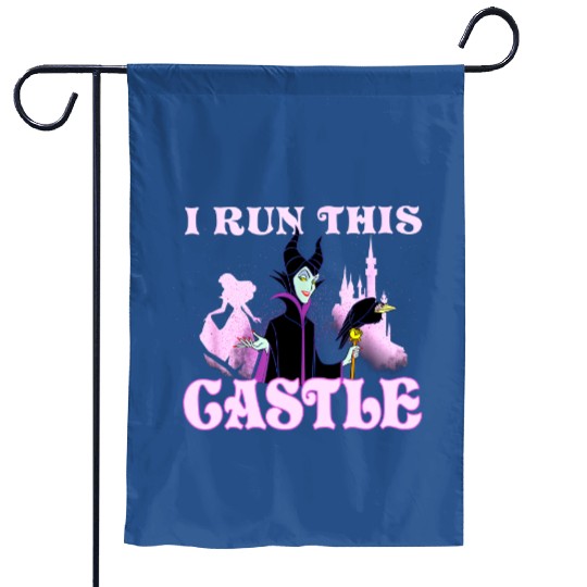 Disney Sleeping Beauty Maleficent I Run This Castle Portrait Garden Flags