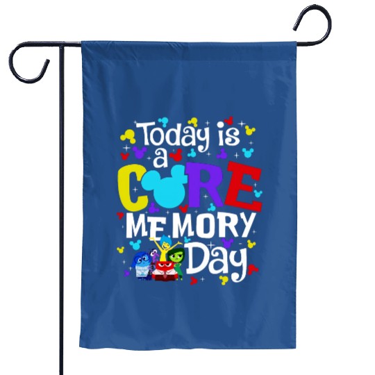 Today Is A Core Memory Day Garden Flags, Disney Inspired Garden Flags, Mickey Ears Garden Flags, Inside Out Friends Garden Flags