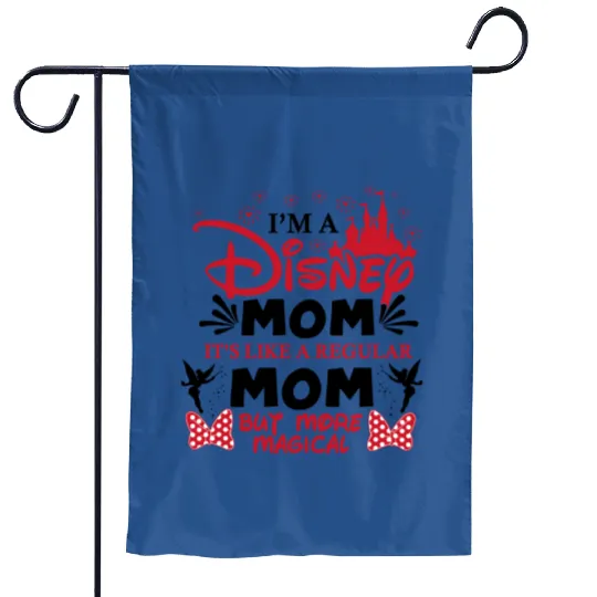 I'm a Disney Mom Garden Flags, Mother's day gifts, Mickey Mouse Garden Flags