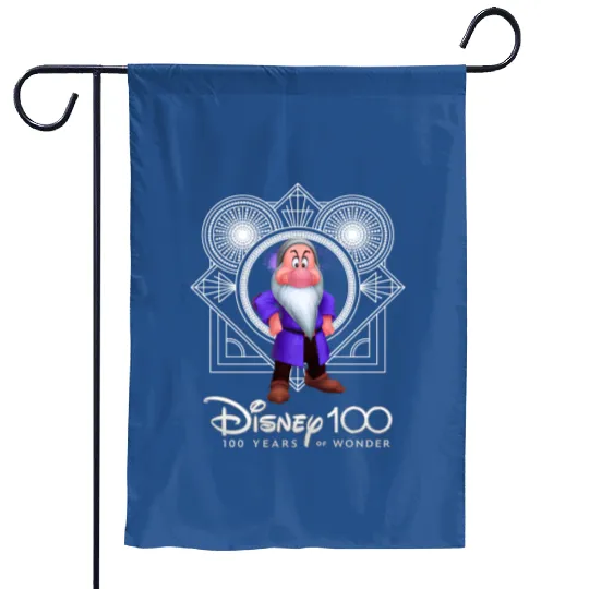 Disney Grumpy 100th Anniversary Garden Flags ,Disneyland 100th Anniversary Garden Flags