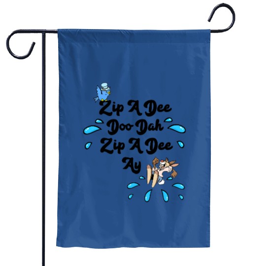 Disney Splash Mountain Zip A Dee Doo Dah Vintage Garden Flags, Magic Kingdom WDW Holiday Garden Flags