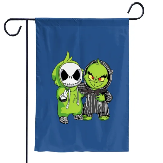 Jack Skellington Garden Flags, Oogie Boogie Garden Flags, Halloween Kids, Disney Garden Flags