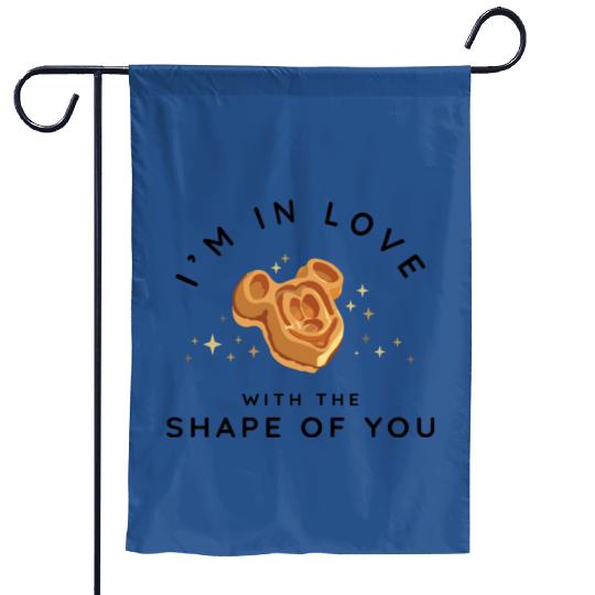 I'm In Love With The Shape Of You Garden Flags | Mickey Waffle | Disney Snacks
