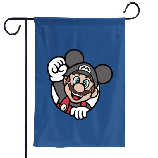 Super Mario - Disney Mickey Mouse color and ears Garden Flags