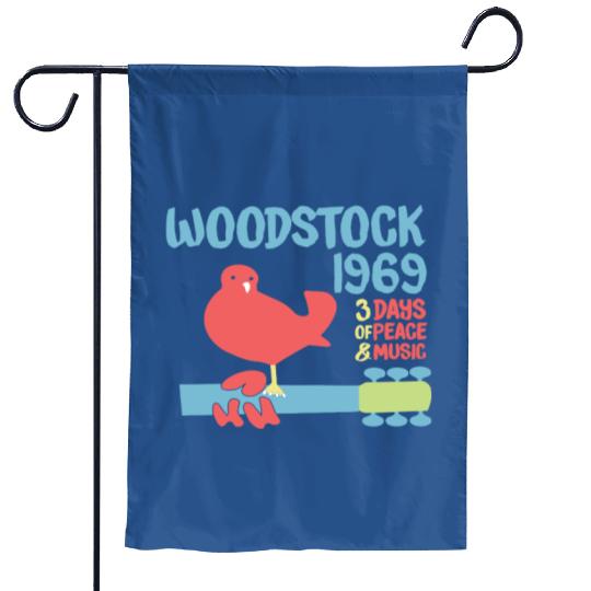 Woodstock Garden Flags - 60's, Festival,3 Days of Peace & Music 1969 Garden Flags