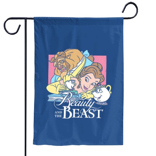 Disney Beauty And The Beast Vintage Garden Flags, Disney Princess Garden Flags