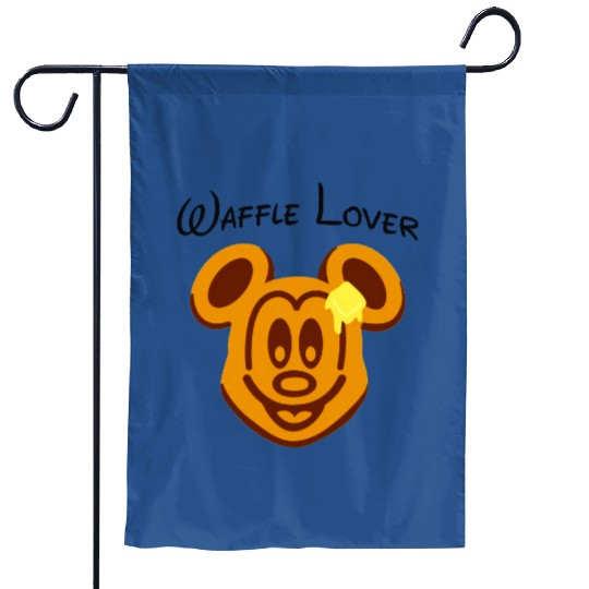 Waffle Mouse Garden Flags, Mickey Waffle Lover Garden Flags, Disney Epcot Garden Flags