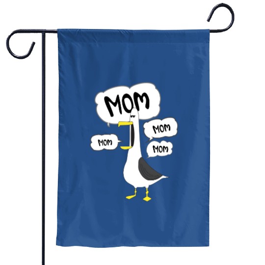 Mom Mom Mom Nemo Seagull Garden Flags, Disney Mom Garden Flags, Funny Nemo Garden Flags