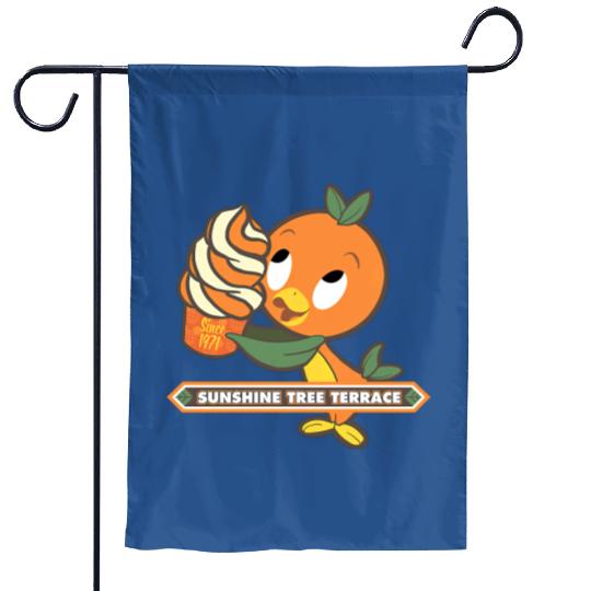 Disney Orange Bird Garden Flags, Orange Bird Citrus Swirl, Sunshine Tree Terrace, Disney 2022 Trip Garden Flags