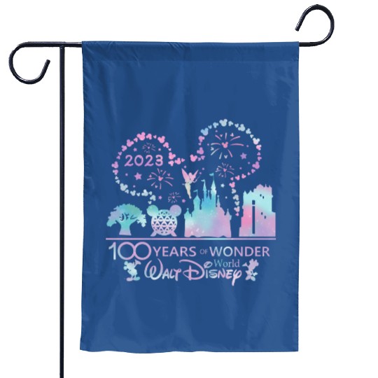 Disney 100 Years Of Wonder Garden Flags, Disney Family Garden Flags, Disney Trip 2023 Garden Flags