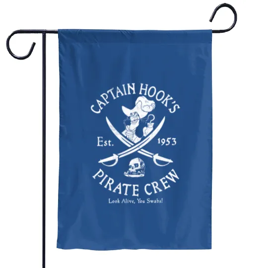 Captain Hook Pirate Crew Disney Disneyland Garden Flags Disney Trip 2023 Garden Flags