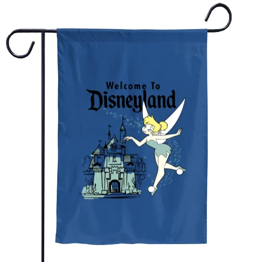Disneyland Garden Flags, Tinker Bell Garden Flags, Tinkerbell Garden Flags