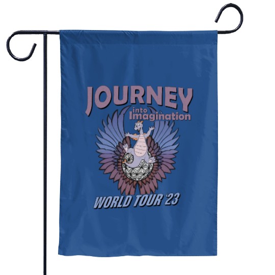 2023 Disney Figment, Disney Distressed Concert Garden Flags, Epcot Figment Garden Flags