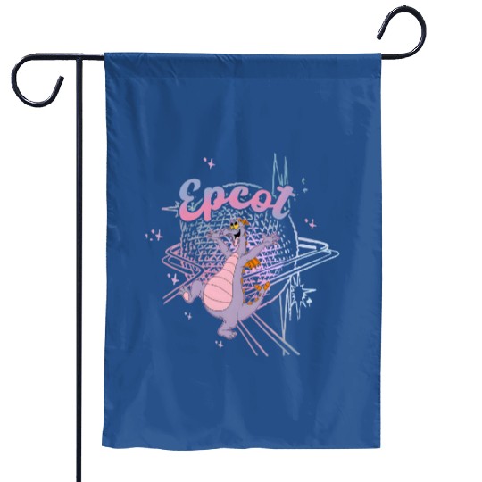 Disney Epcot Funny Figment Imagination Garden Flags