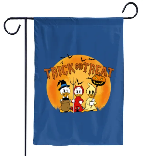 Disney Halloween Ducktales Huey Dewey and Louie Trick Or Treat Halloween Costume Unisex Garden Flags