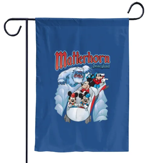 Disney Matterhorn Bobsleds  Garden Flags, Mickey And Friends Garden Flags