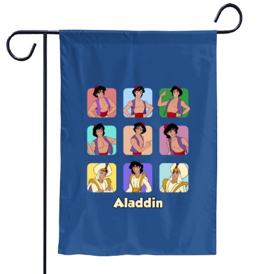 Disney Aladdin Moods Garden Flags, Aladdin Portrait Characters Garden Flags