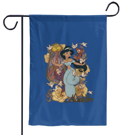 Vintage Princess Jasmine Alladin Garden Flags,Disney Character Garden Flags