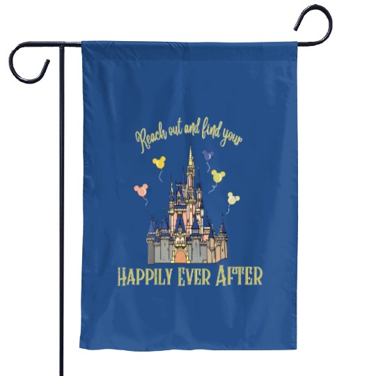 Vintage Disney Comfort Colors Garden Flags, Disney Castle Garden Flags, Magic Kingdom Castle