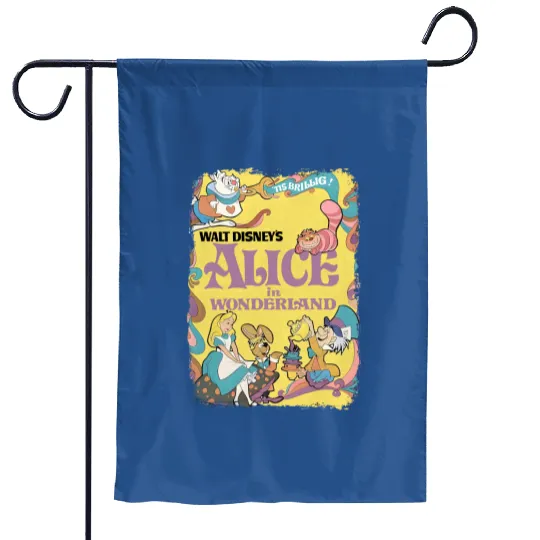 Alice in Wonderland Garden Flags, Disney Princess Garden Flags, Disney Garden Flags,