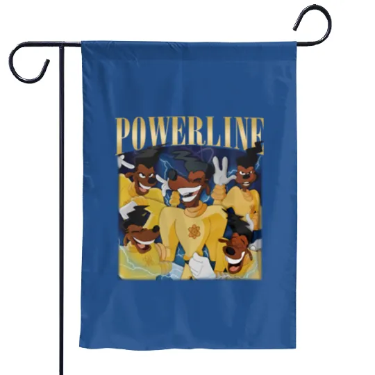 Vintage Disney Powerline Garden Flags, Powerline Stand Out Tour Garden Flags, Powerline Goofy Movie