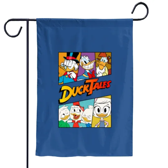 Vintage Disney Ducktales Group Panels Retro Ducktales Garden Flags