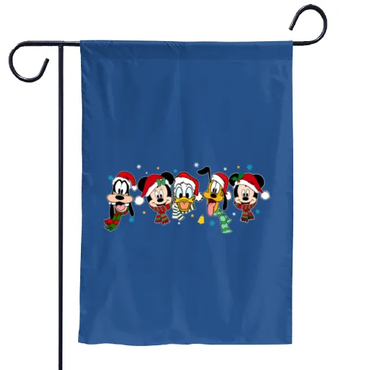 Christmas Disney Friends Garden Flags
