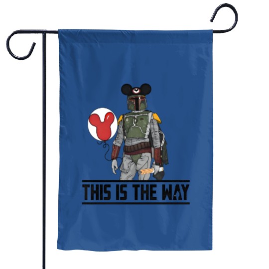 This Is The Way Mandalorian Garden Flags Disney Mickey Mouse Ears Garden Flags