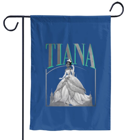Retro Tiana 90s Garden Flags, Disney princess Garden Flags