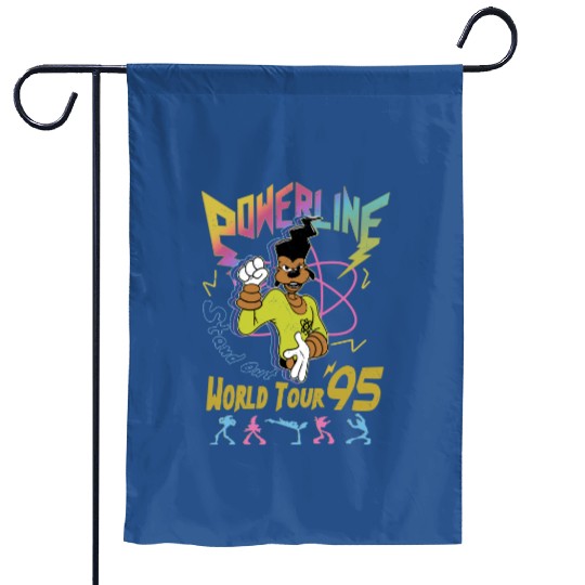 Retro Disney A Goofy Movie Powerline World Tour 95' Garden Flags, Vintage Goofy Movie Powerline