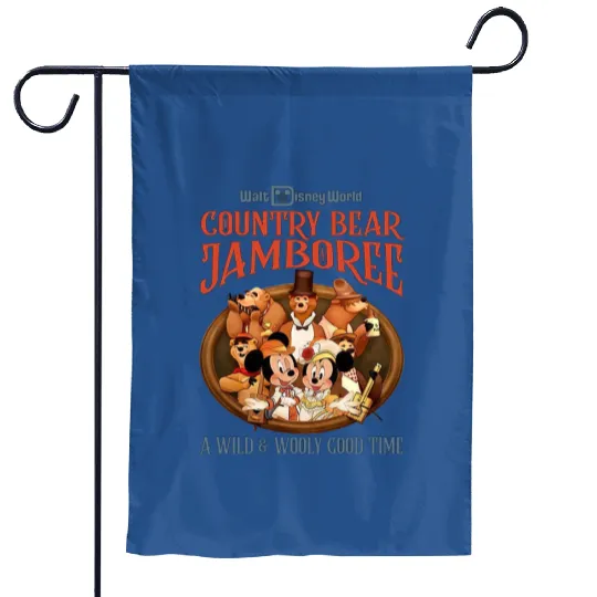 Disney Country Bear Jamboree Garden Flags, Mickey Country Bear Garden Flags