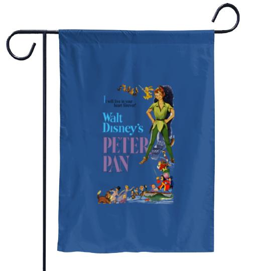 Peter Pan Garden Flags, Vintage Peter Pan, Disney Garden Flags, Vintage Disney Garden Flags