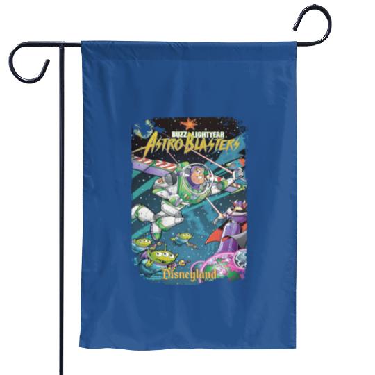 Vintage Buzz Lightyear Garden Flags, Retro Disney Garden Flags