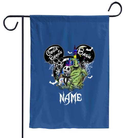 Oogie Boogie Bash Mickey Garden Flags, Halloween Garden Flags, Disney Customer Garden Flags