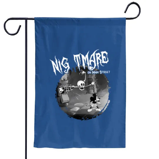 Vintage Disney Halloween Nightmare On Main Street Garden Flags