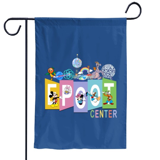 Disney Epcot Center Tank, Vintage Disney Epcot Tank, Retro Disney Tank, Mickey And Friend Tank Garden Flags